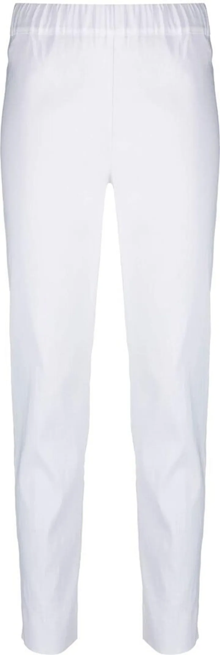 Elasticated-Waist Slim-Cut Trousers