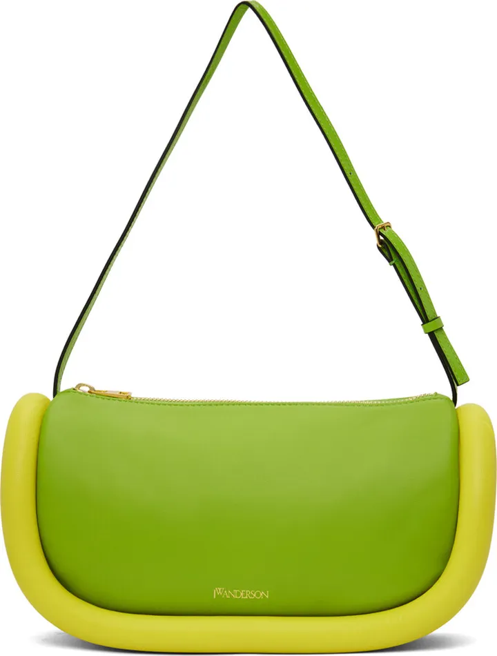 JW Anderson Green & Yellow Bumper Moon Bag