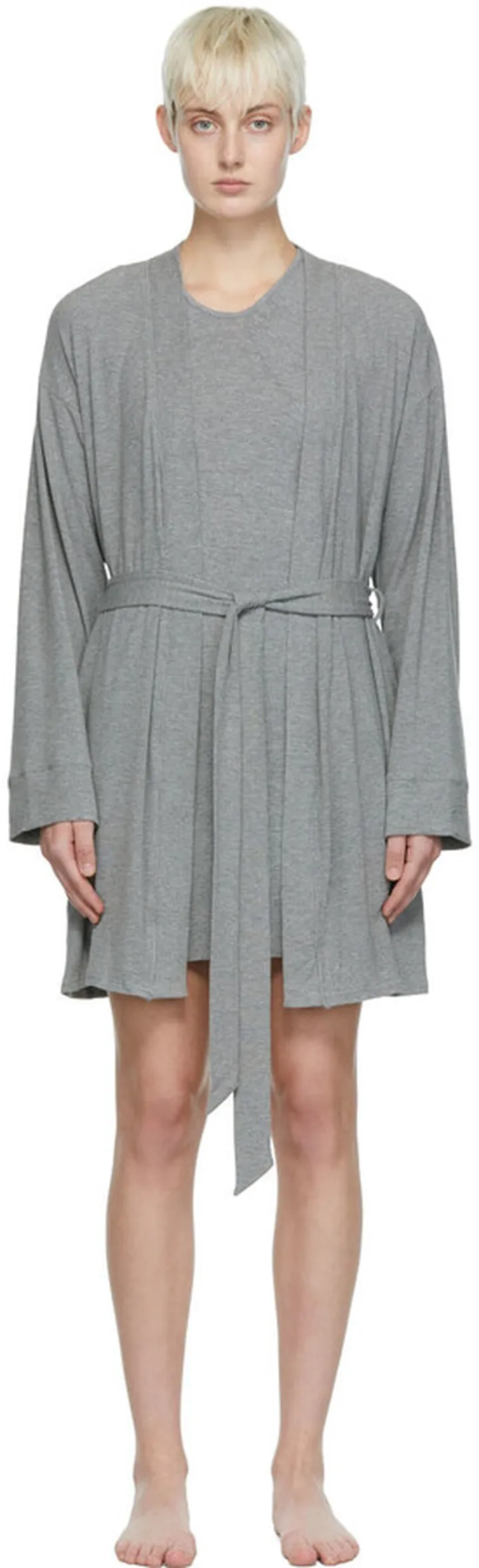 SKIMS Gray Modal Robe