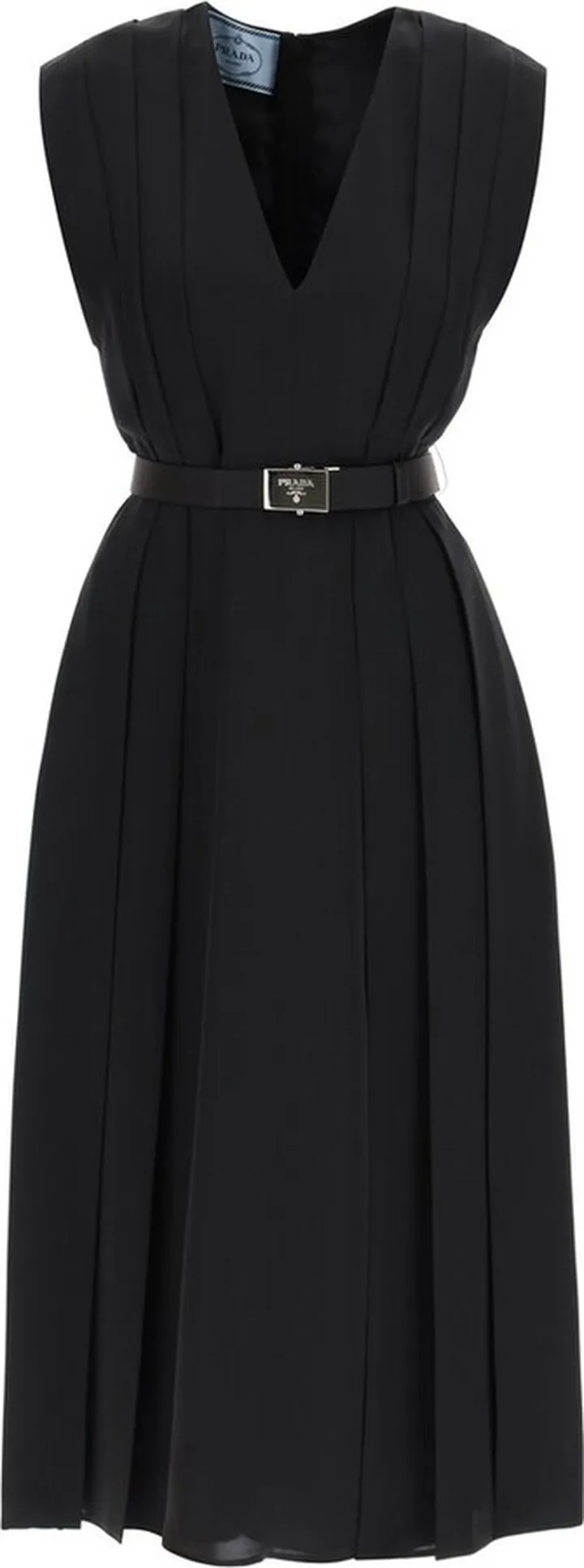 Prada Belted Midi Dress