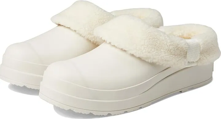 Hunter Play Sherpa Insulated Clog (White Willow) Women's Clog Shoes