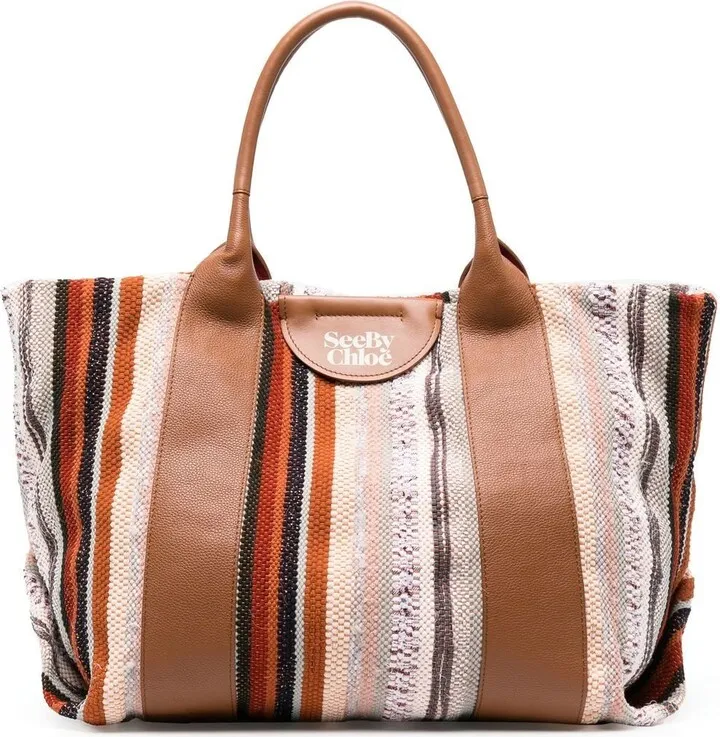 Laetizia panelled tote bag