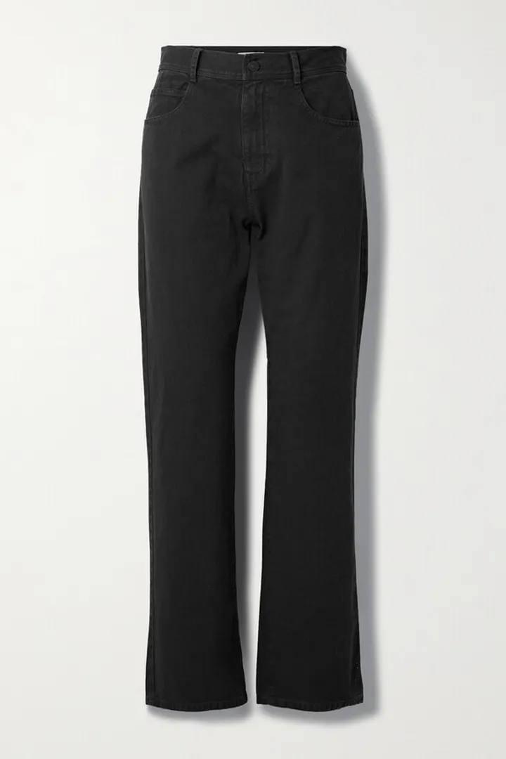Nili Lotan - Smith Cotton-twill Straight-leg Pants - Black