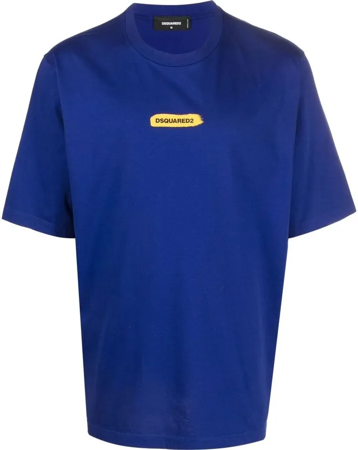 logo-stamp cottonT-shirt
