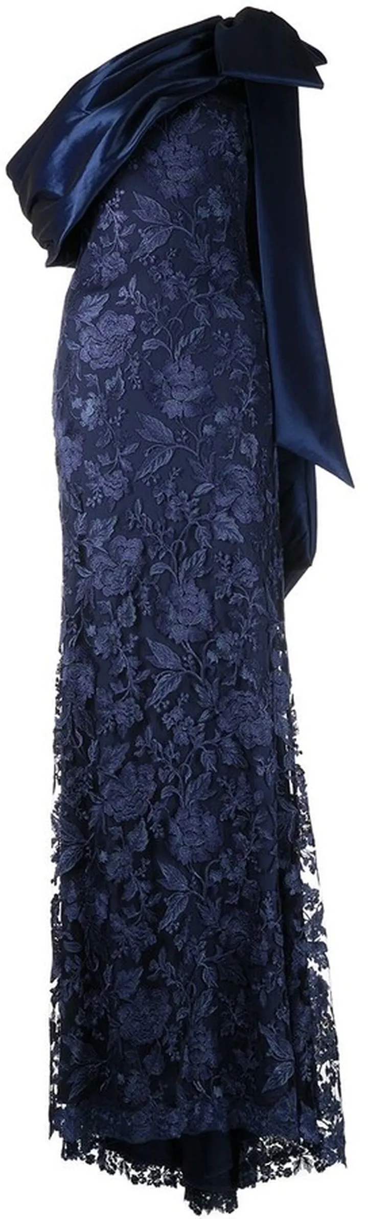 Bow-Detail One-Shoulder Dress