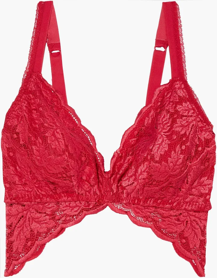 Ballet stretch-lace soft-cup bra