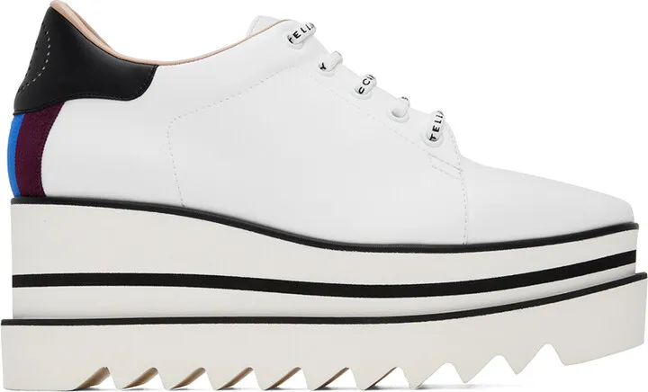 Stella McCartney White Sneak-Elyse Derbys