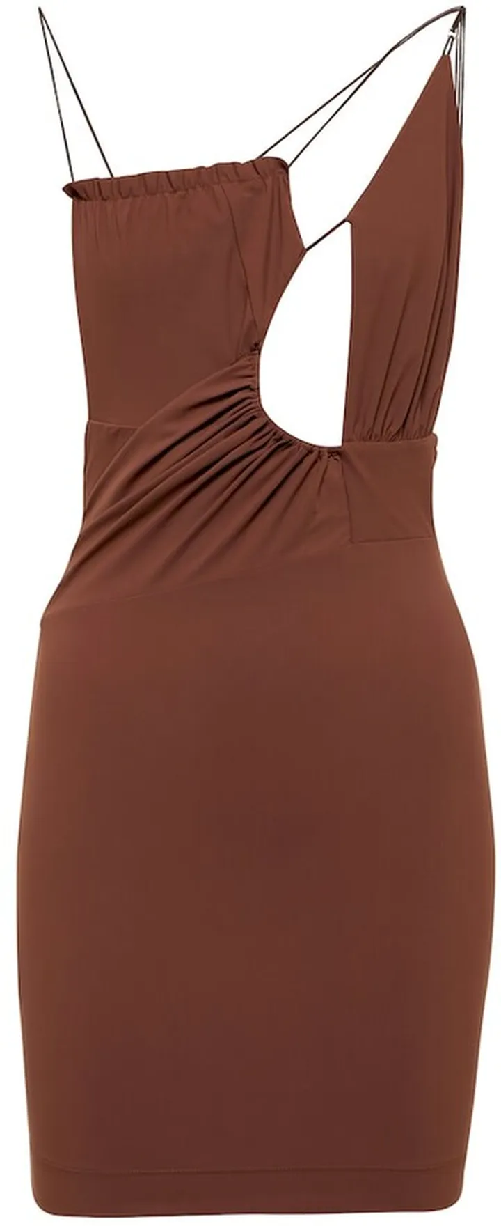 Cutout ruched minidress