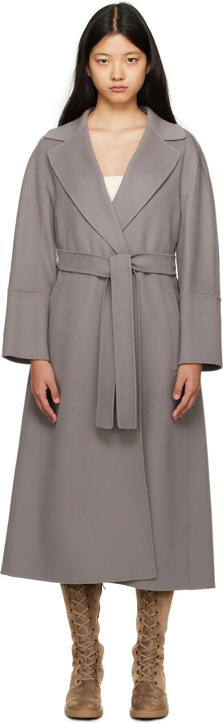 S Max Mara Gray Elisa Coat