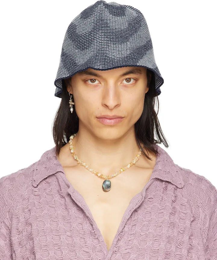 Isa Boulder SSENSE Exclusive Blue Bucket Hat