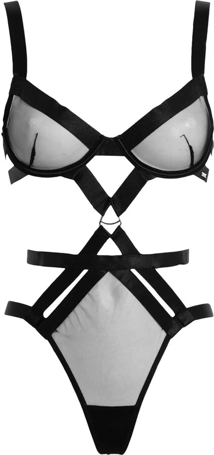 Miriam Wired Body Lingerie Bodysuit Black
