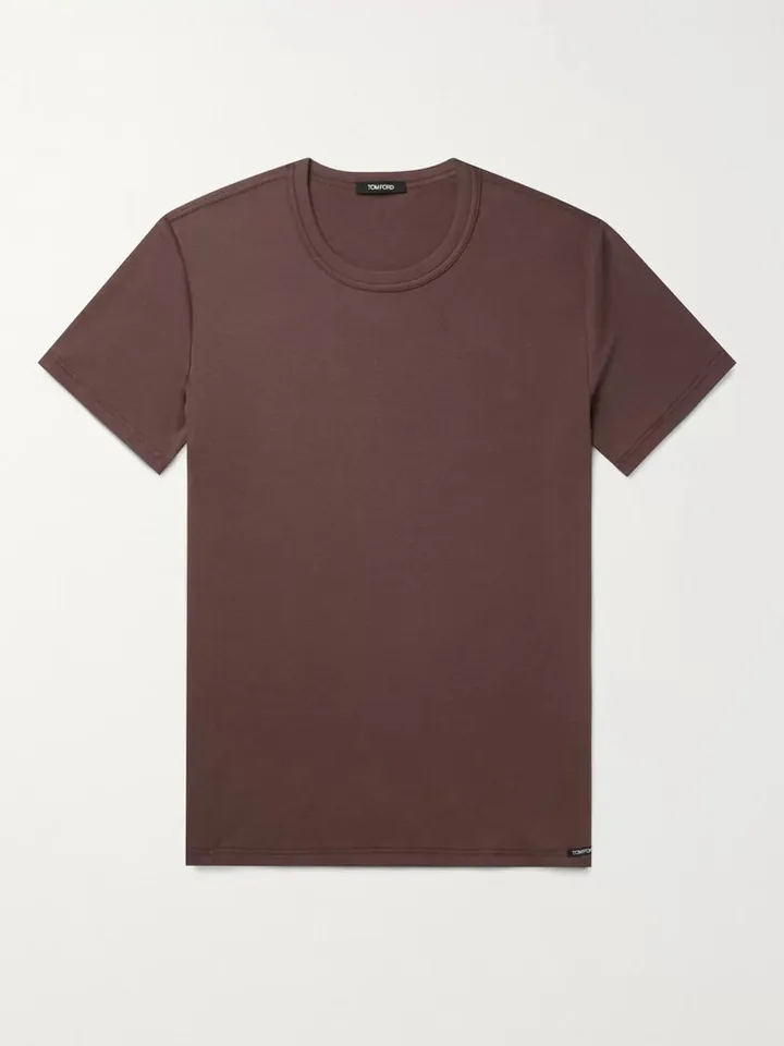 Slim-Fit Stretch Cotton-Jersey T-Shirt