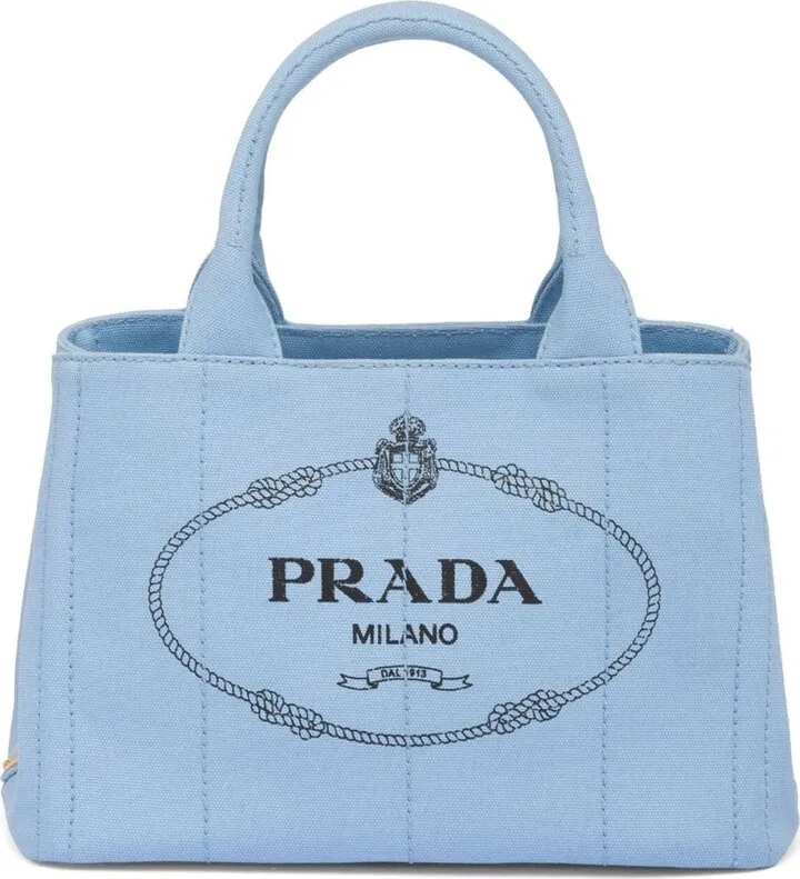 Logo-Print Canvas Tote Bag
