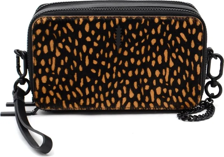 Genuine Calf Hair & Leather Crossbody Bag