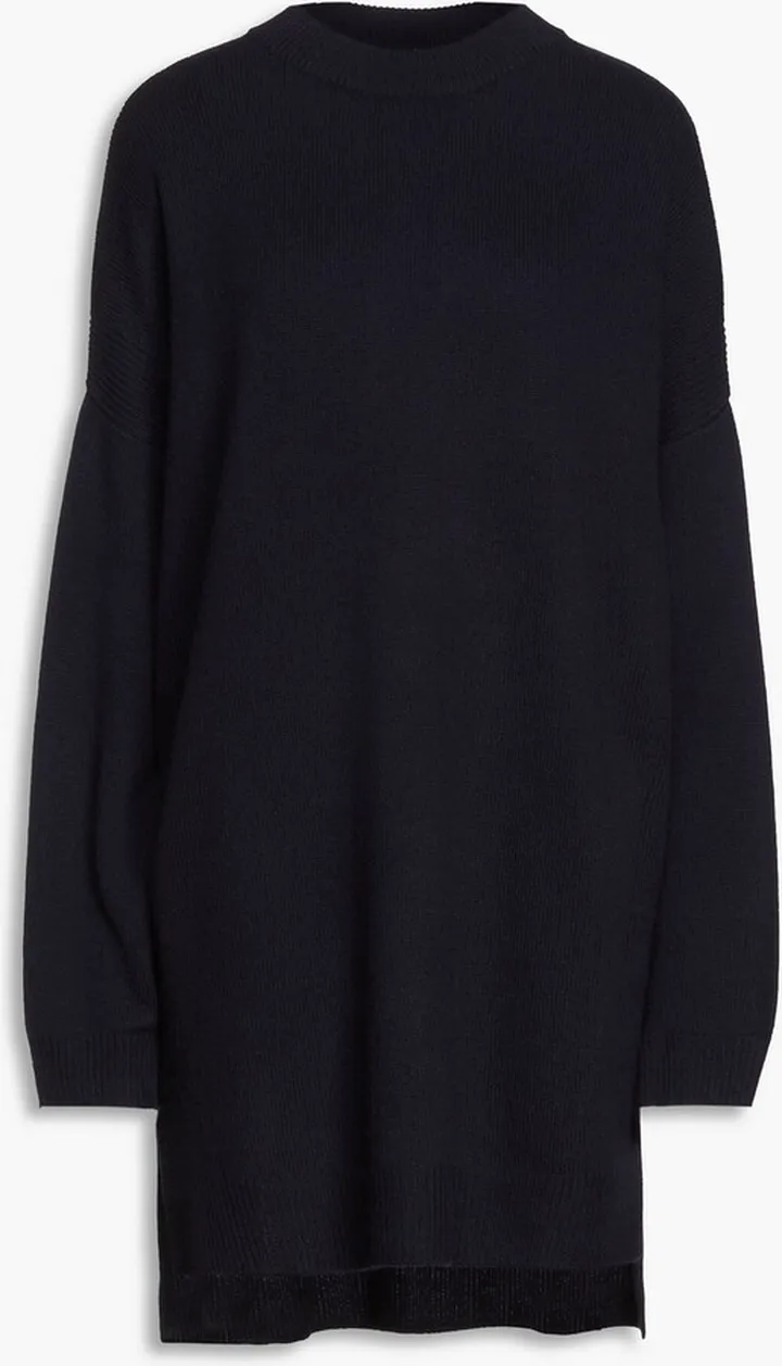 Oversized cashmere mini dress