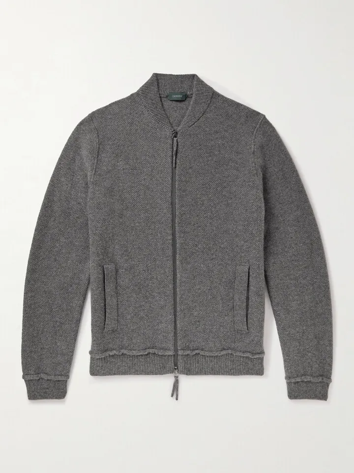 Cashmere Bomber Jacket