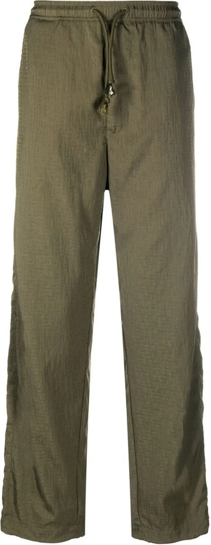 Logo-Jacquard Straight-Leg Trousers