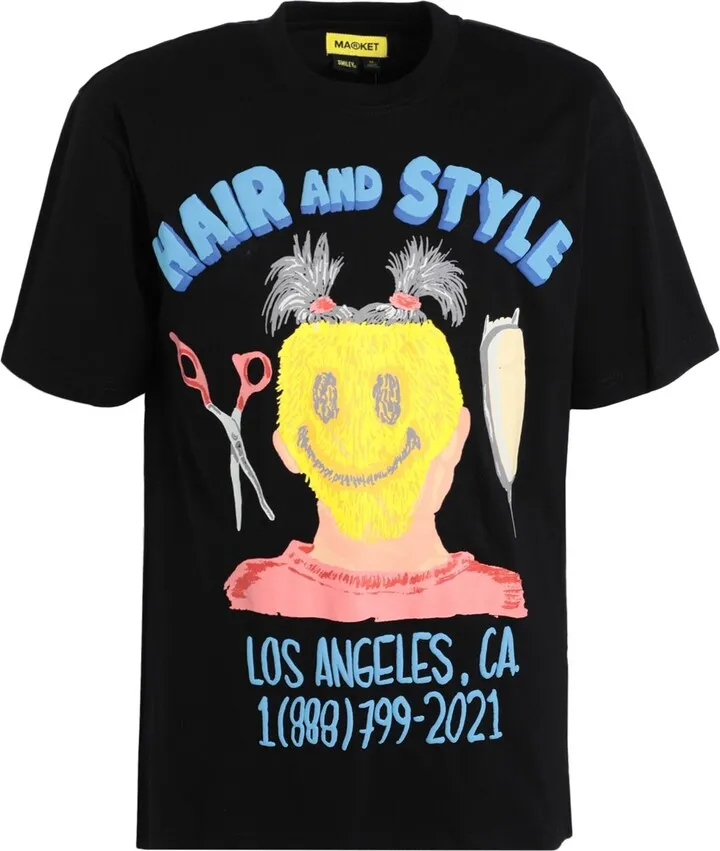 Smiley Barbershop T-shirt T-shirt Black