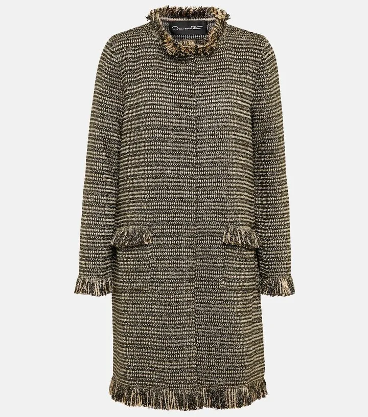 Cotton-blend knit minidress