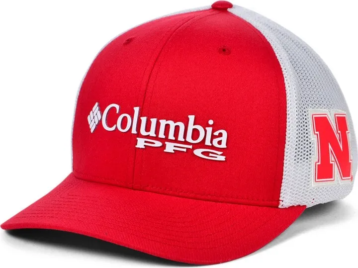 Columbia Nebraska Cornhuskers Pfg Stretch Cap