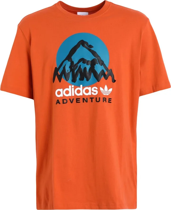 Adventure Mountain Front Tee T-shirt Orange