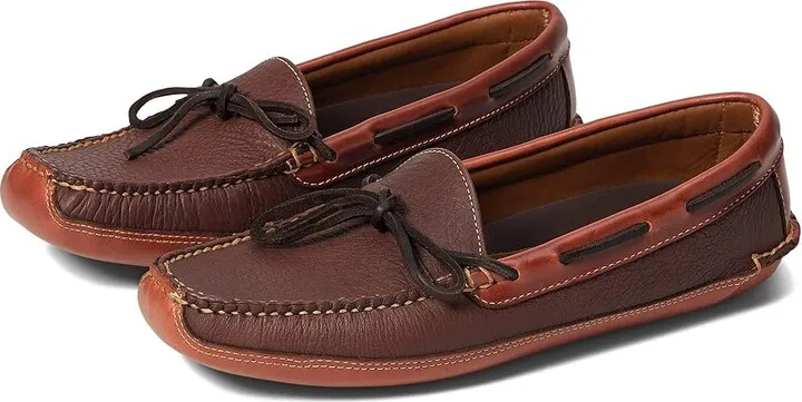 L.L.Bean Bison Double Sole Slipper Leather Lined (Raisin) Men's Shoes