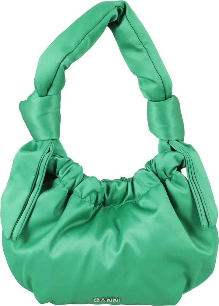 Ganni Occasion Logo Plaque Small Tote Bag