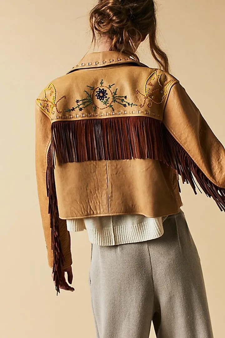 Olivia Leather Jacket by Bali at Free People