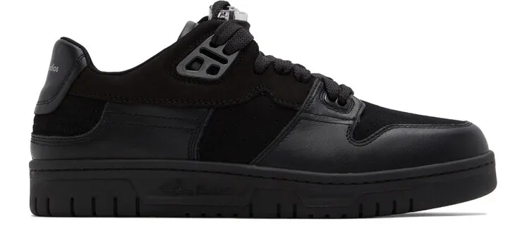 Acne Studios Black Leather Low Top Sneakers