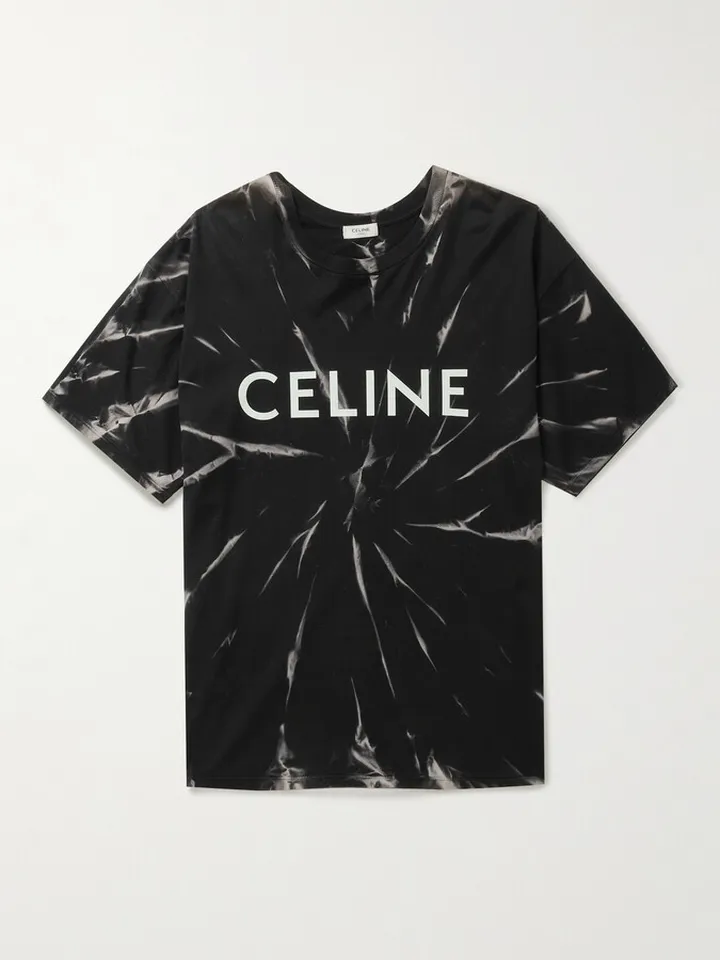 Tie-Dyed Logo-Print Cotton-Jersey T-Shirt