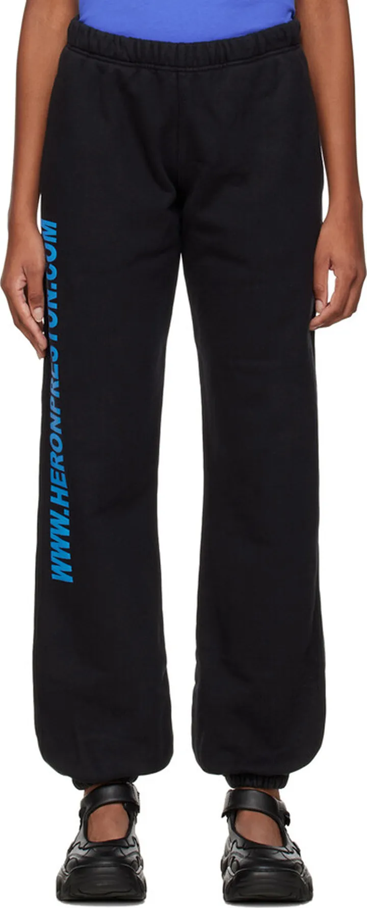 Heron Preston Black Real Estate Lounge Pants