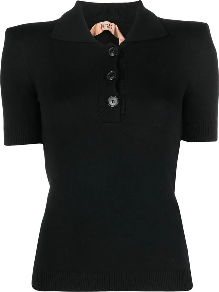 Cutout-Detail Polo Shirt