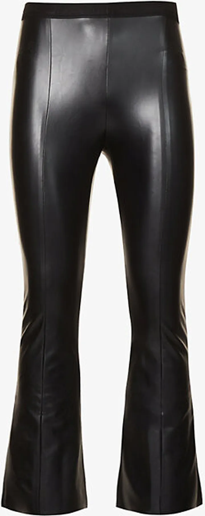 Womens 7005 Black Jenna Trousers High-rise Faux-leather Trousers