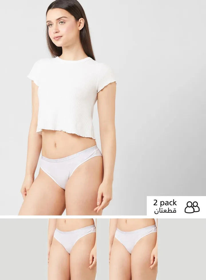2 Pack High Leg Brief