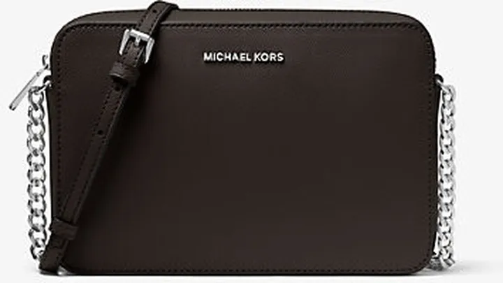 Jet Set Large Saffiano Leather Crossbody Bag