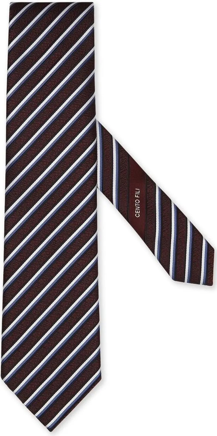 Stripe-Print Silk Tie