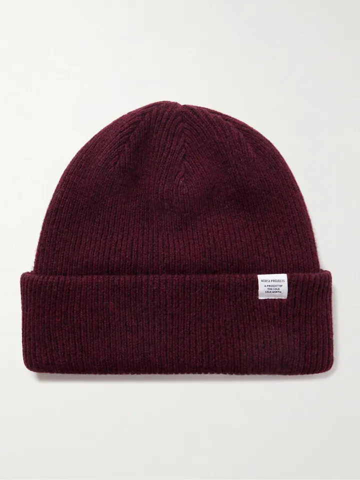 Ribbed Wool Beanie