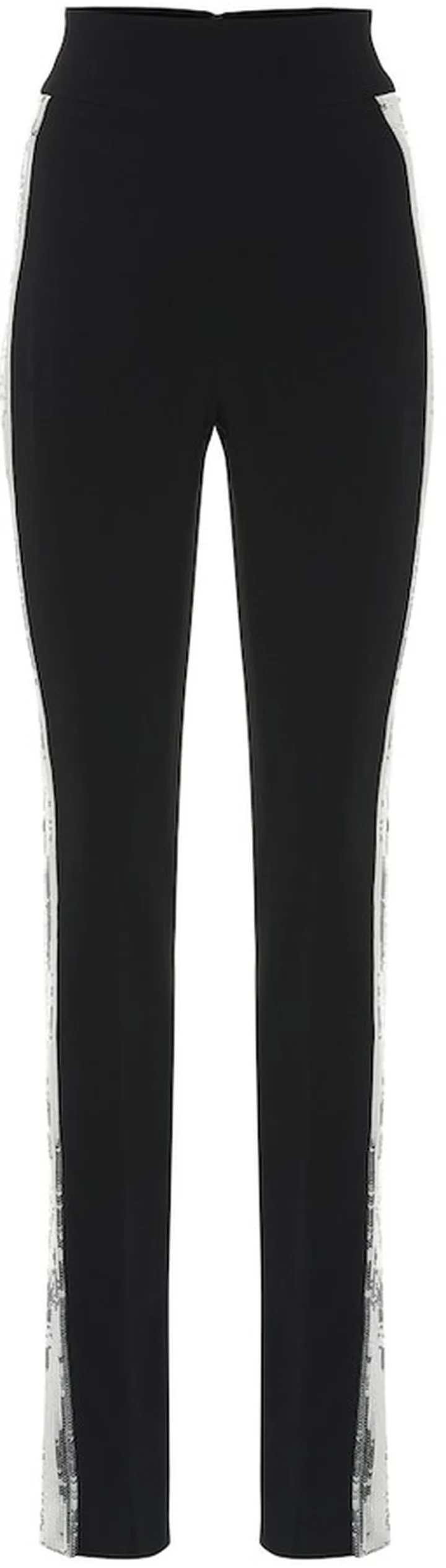 Sequined high-rise skinny pants
