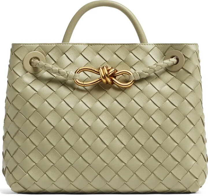 Medium Andiamo Intrecciato Leather Shoulder Bag