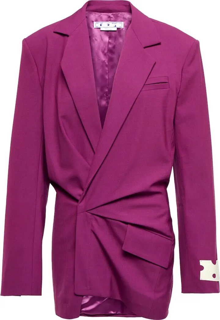 Blazer wool-blend minidress