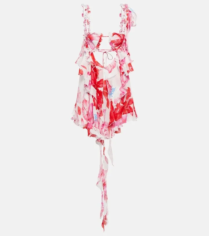 Glory floral georgette minidress
