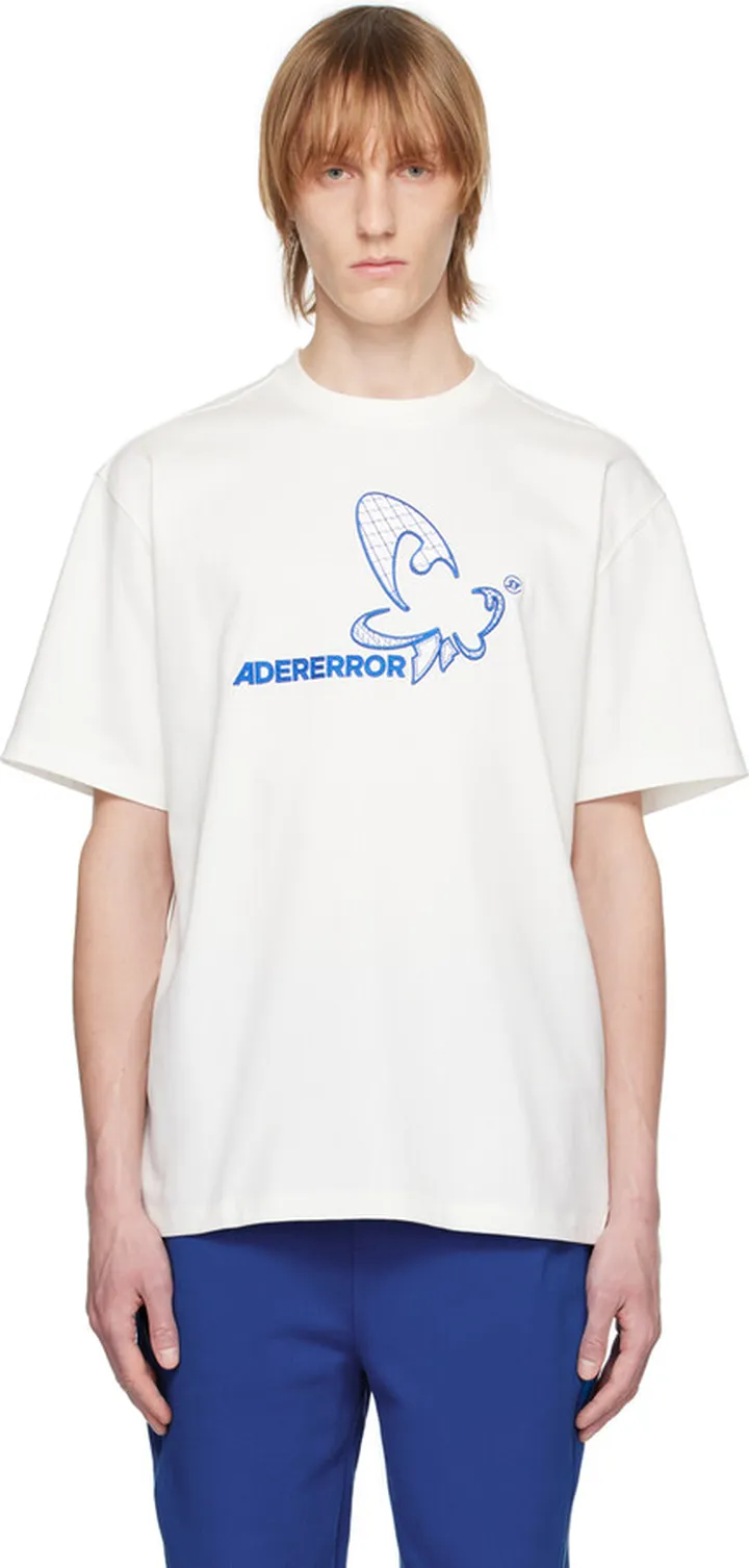 ADER error White Appliqué T-Shirt