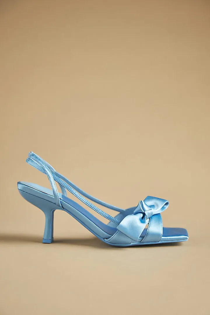 Jeffrey Campbell Slingback Bow Heels Blue