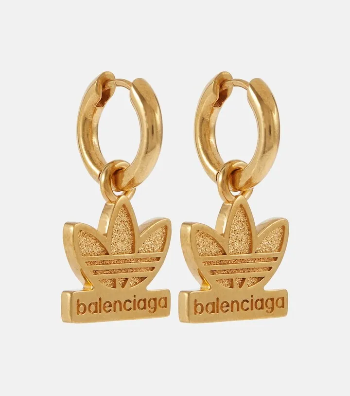 x Adidas Trefoil earrings