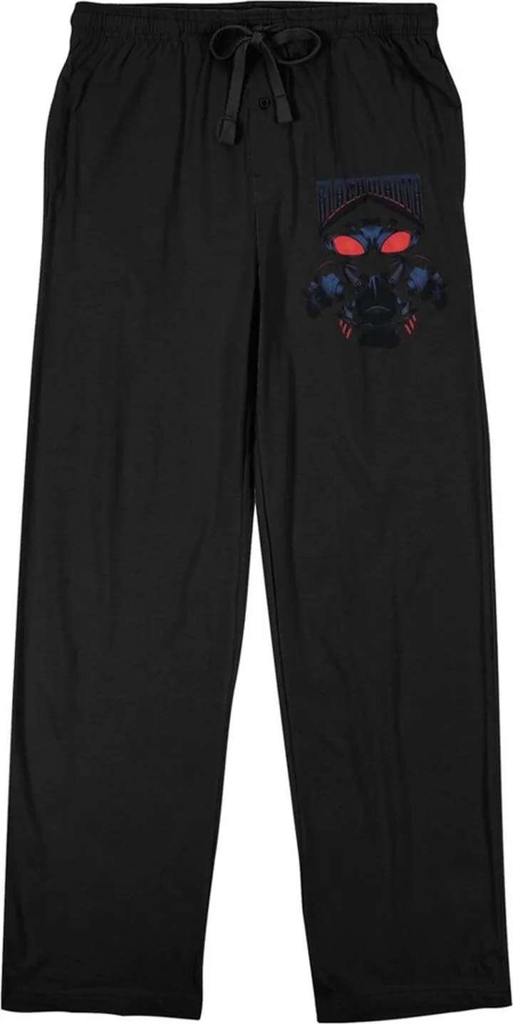 Aquaman Black Manta Men’s Black Sleep Pajama Pants-XX-Large