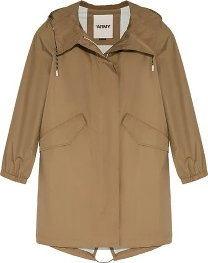 Long Fishtail Parka In Waterproof Technical Fabric