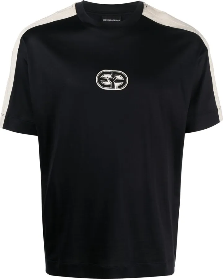 logo-print lyocell-blend T-shirt