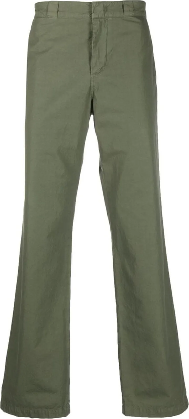 Straight-Leg Cotton Trousers