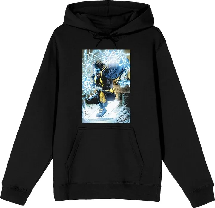 Justice League Virgil Hawkins Men’s Black Hoodie-XXL