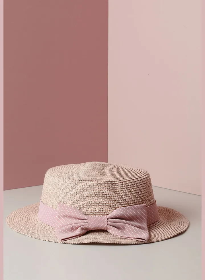 Textured Straw Hat